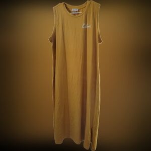 Brand new Calvin Klein yellow mustard color dress size XL
